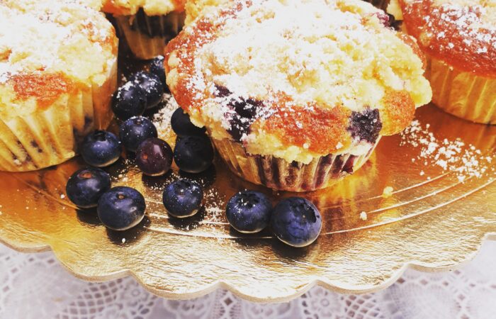 Muffiny z borówkami