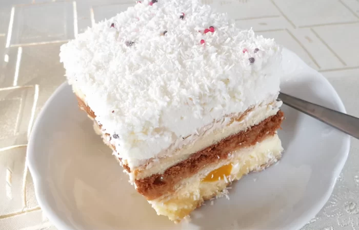 Brzoskwiniowa krówka bez pieczenia